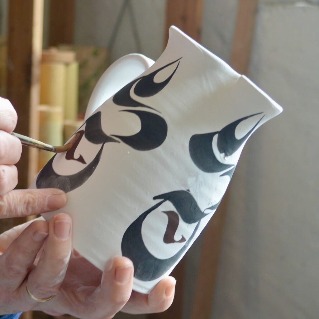 Decorating a jug